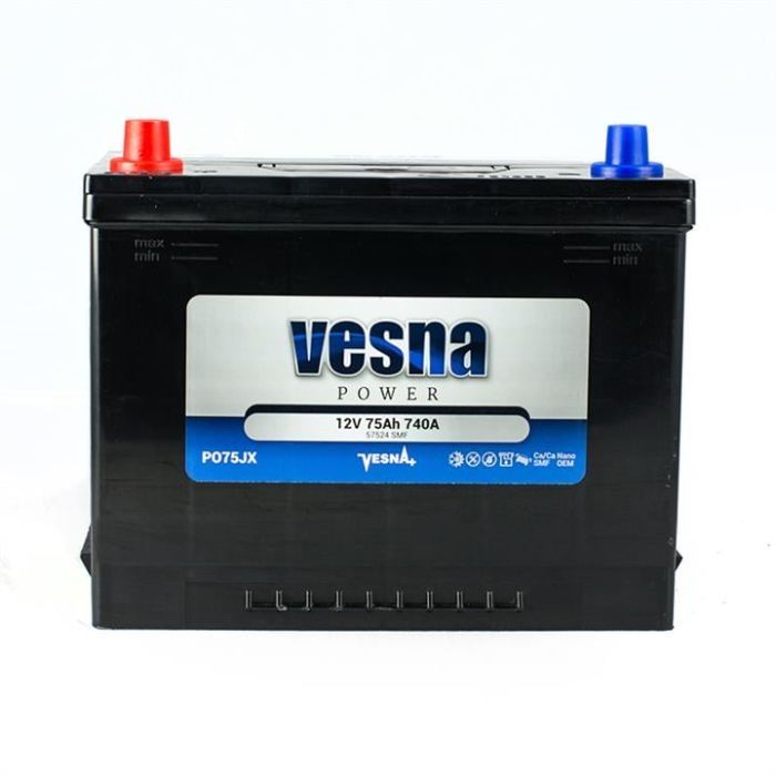 Аккумулятор автомобильный Vesna 75 Ah/12V Vesna Japan (415 775)