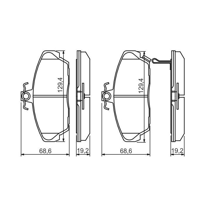 Гальмівні колодки Bosch 0 986 424 214 зображення 4