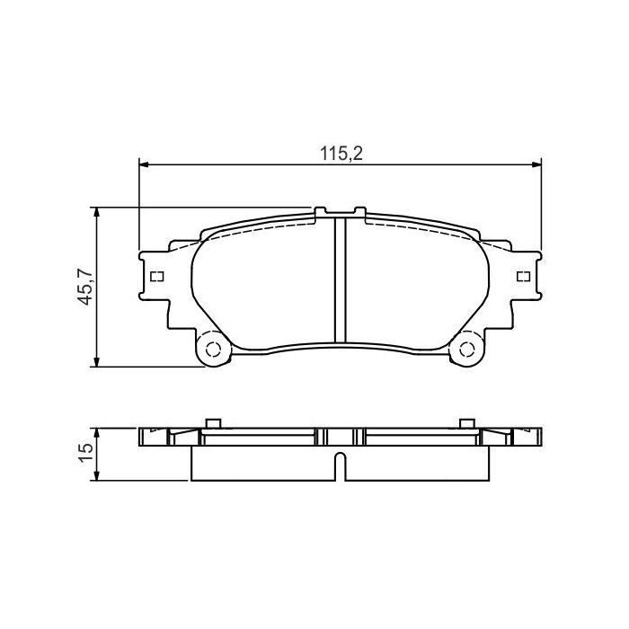 Гальмівні колодки Bosch 0 986 495 174 зображення 2