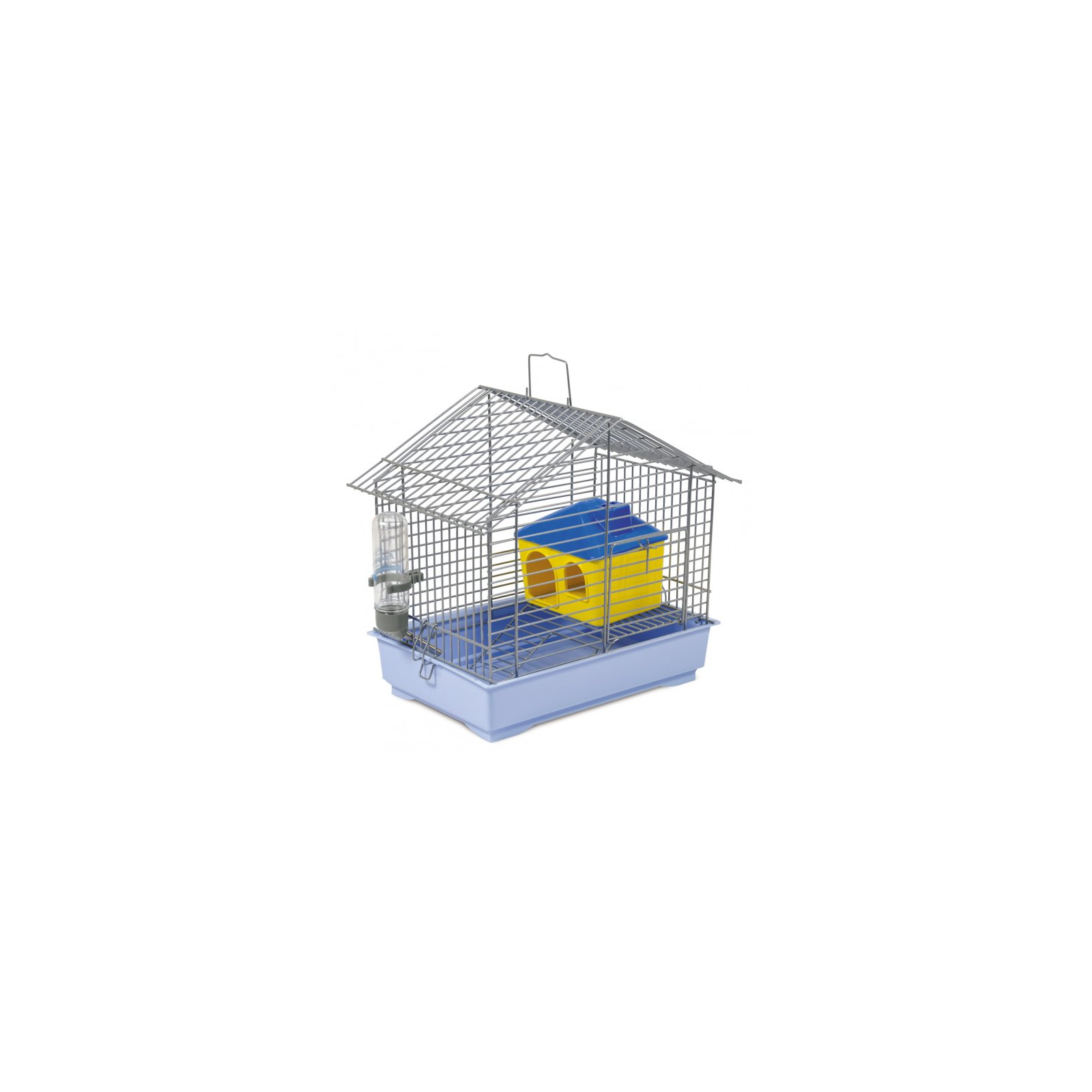 Клетка для грызунов Природа "Джунгарик" с домиком 32x29x22 см светло-голубая (4823082415182)
