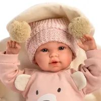 Лялька Llorens Recien Nacida Llorona Osito Rosa, 36 см (63644) зображення 3