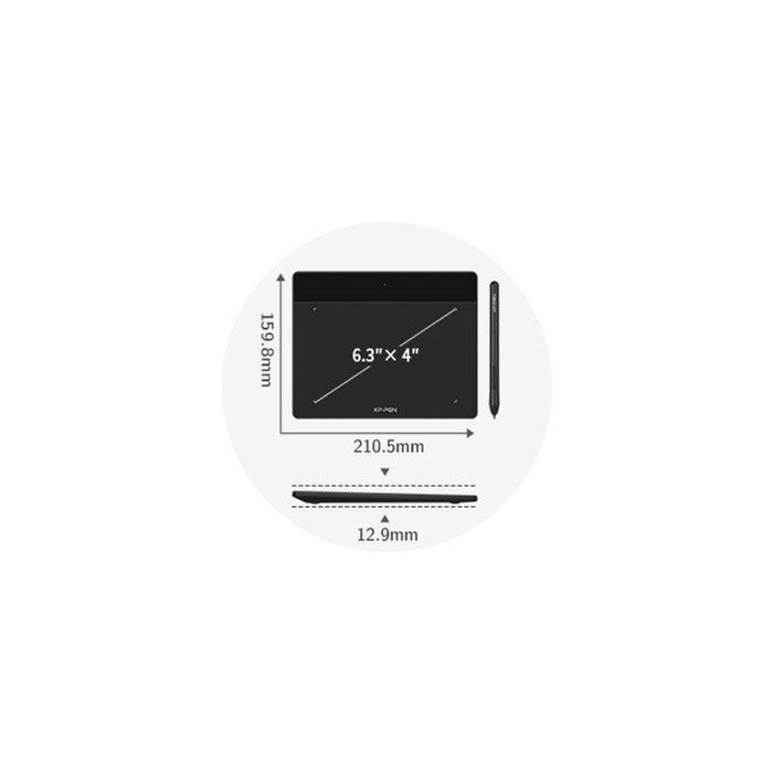 Графический планшет XP-Pen Deco Fun S Black (Deco Fun S_BK) изображение 2