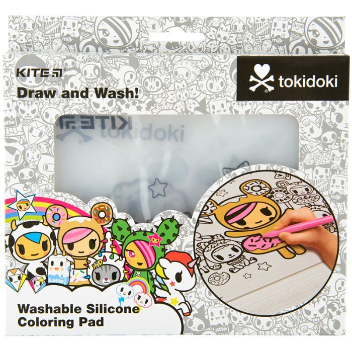 Подкладка настольная Kite силиконовая раскраска tokidoki, 30х40см (TK22-424) изображение 2