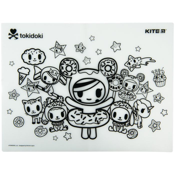 Подкладка настольная Kite силиконовая раскраска tokidoki, 30х40см (TK22-424) изображение 4