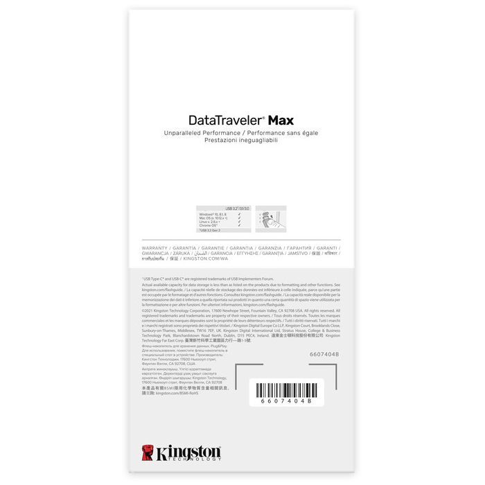 USB флеш накопичувач Kingston 256GB DataTraveler Max USB 3.2 Type-C (DTMAX/256GB) зображення 10