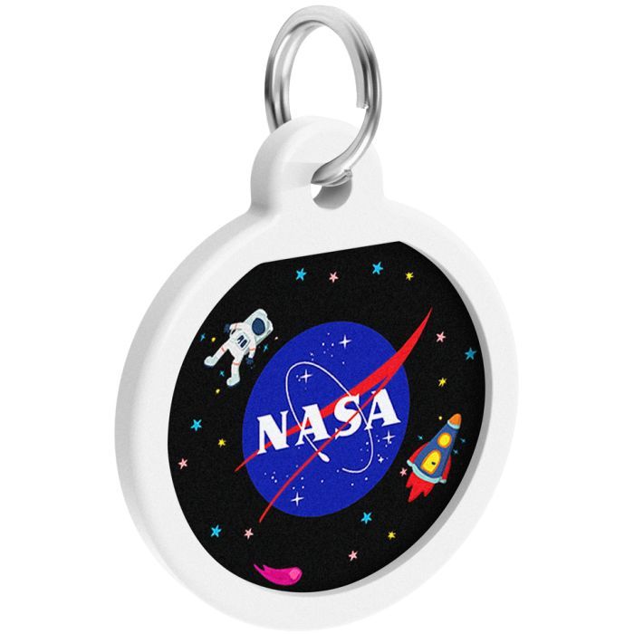 Адресник для животных WAUDOG Smart ID с QR-паспортом "NASA", круг 25 мм (0625-0147) изображение 3