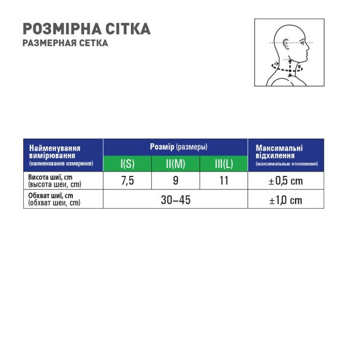 Бандаж MedTextile Бандаж на шийний відділ хребта мякої фіксації, розмір (4820137290039) изображение 4