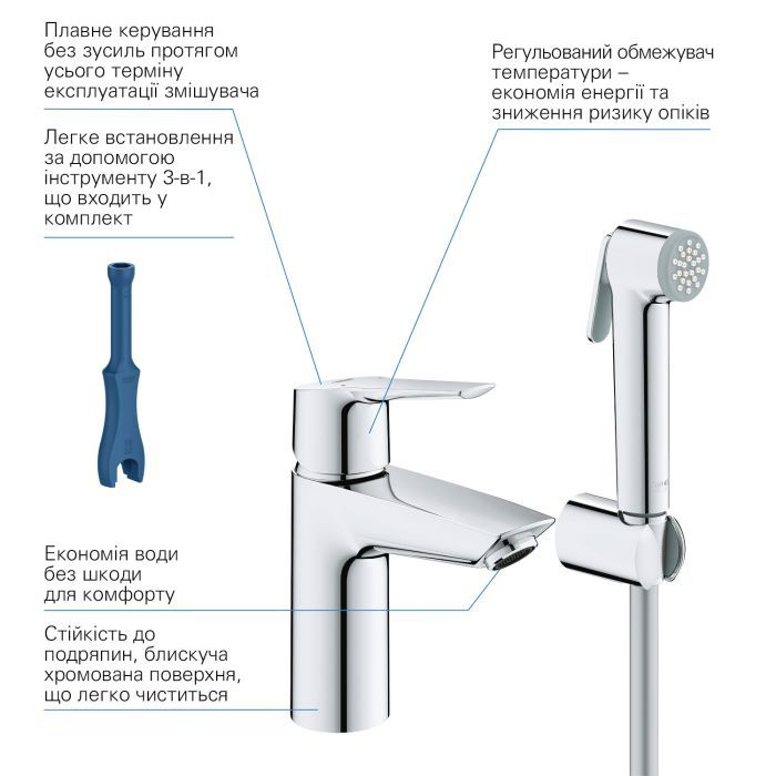 Смеситель Grohe QuickFix 23123003 (CV030576) изображение 5