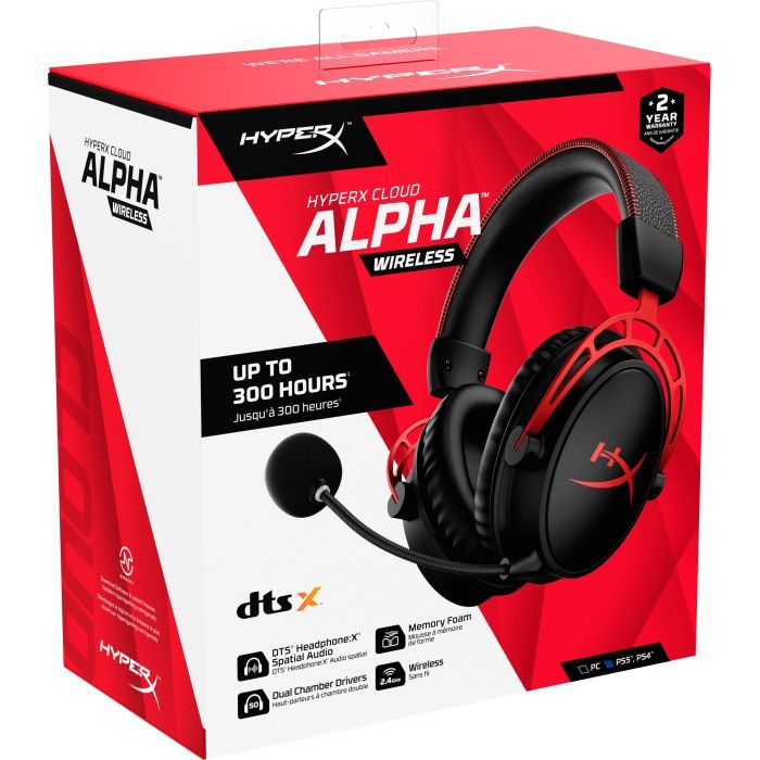 Наушники HyperX Cloud Alpha Wireless Black (4P5D4AA) изображение 7
