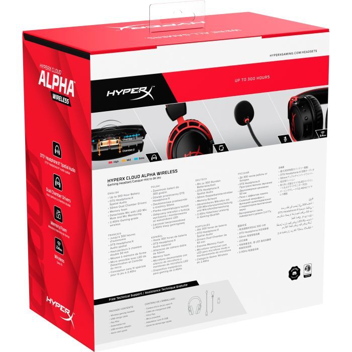 Наушники HyperX Cloud Alpha Wireless Black (4P5D4AA) изображение 8