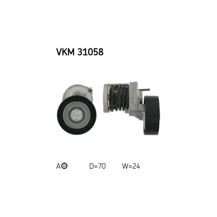 Натяжитель ремня с роликом SKF VKM 31058