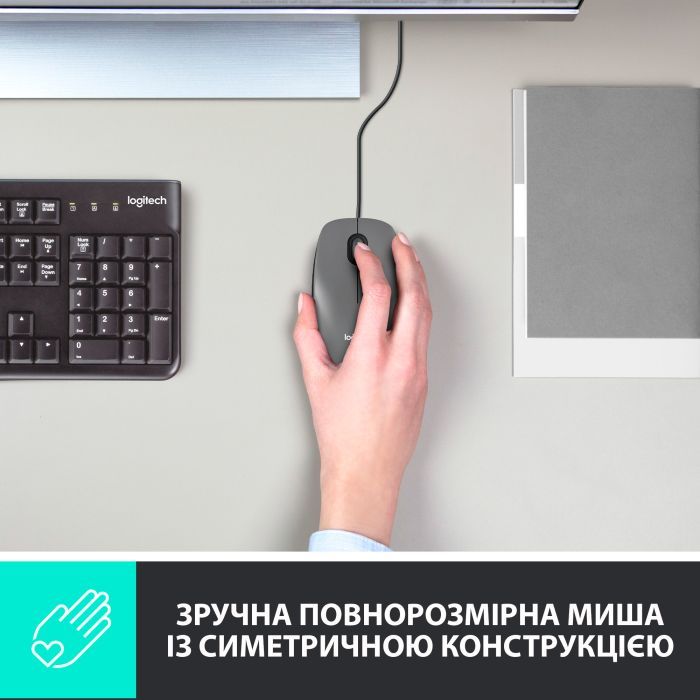 Мышка Logitech M100 USB White (910-006764) изображение 2