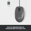 Мишка Logitech M100 USB Black (910-006652) зображення 3