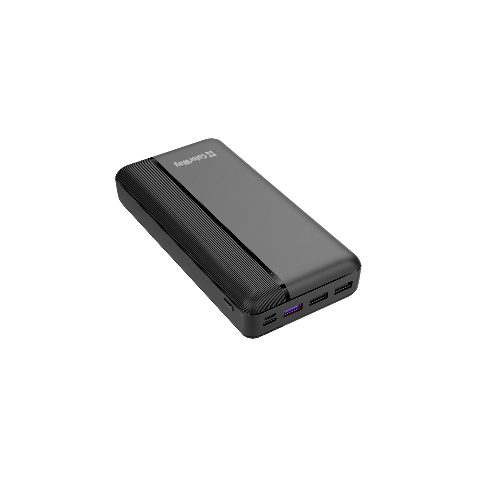 Батарея универсальная ColorWay 30 000 mAh PD/20W, QC/3.0 USB-C/Micro-USB/USB-A max.22.5W Black (CW-PB300LPA3BK-PD)
