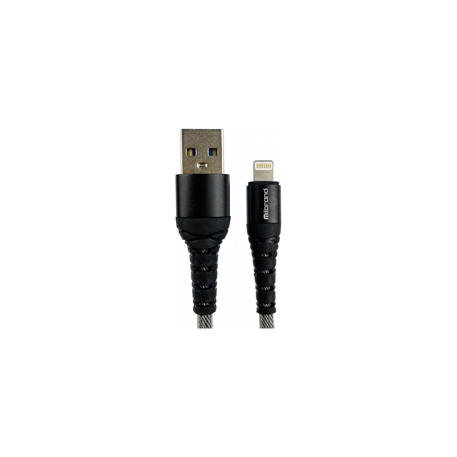 Дата кабель USB 2.0 AM to Lightning 1.0m MI-14 2A Black-Gray Mibrand (MIDC/14LBG)