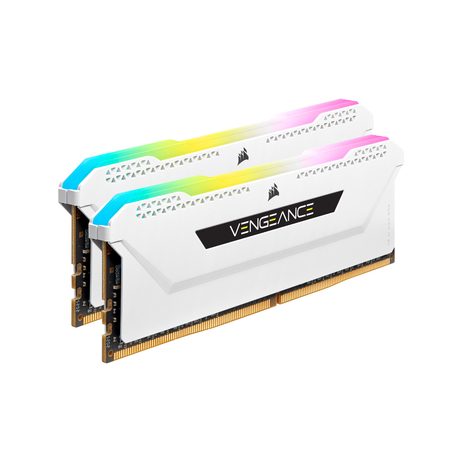 Модуль пам'яті для комп'ютера DDR4 16GB (2x8GGB) 3600 MHz Vengeance RGB Pro SL White Corsair (CMH16GX4M2D3600C18W) зображення 3