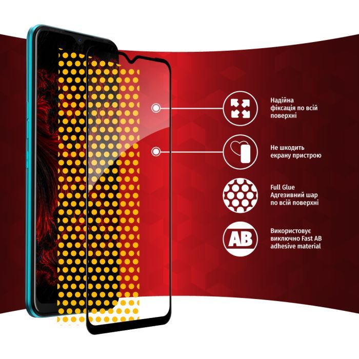 Скло захисне Intaleo Full Glue Tecno Spark Go 2022 (1283126542329) зображення 6