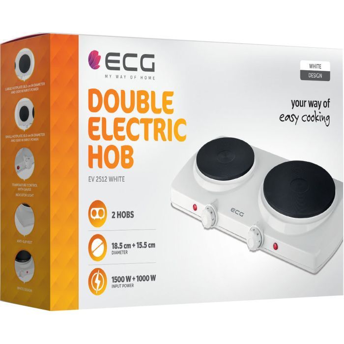 Настільна плита ECG EV 2512 White зображення 7