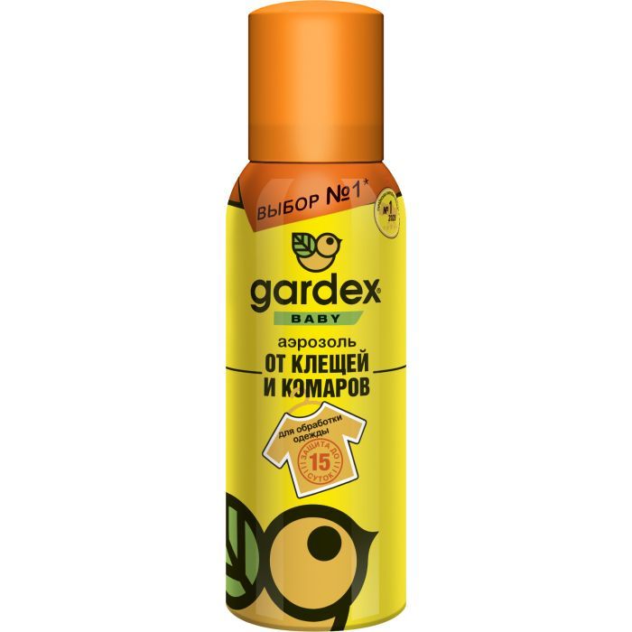 Аэрозоль от насекомых Gardex Baby от комаров и клещей 100 мл (5908310094359)