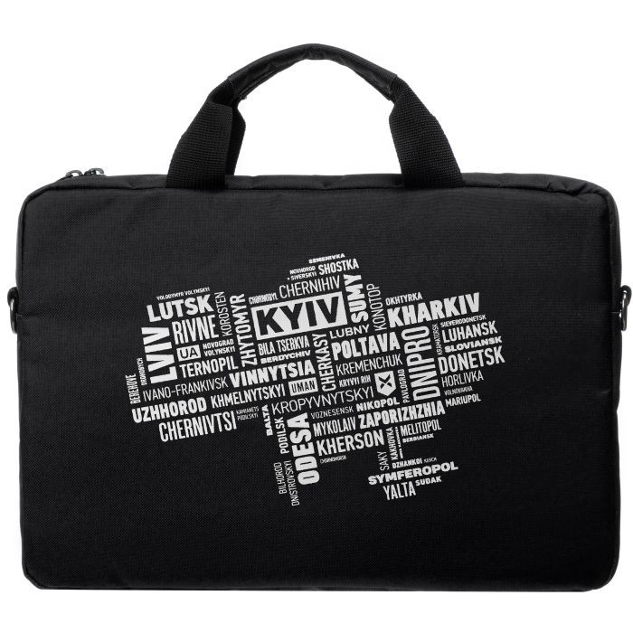 Сумка для ноутбука Vinga 15.6" NB1502 Burgundy, white print (NB1502UWBY) изображение 4