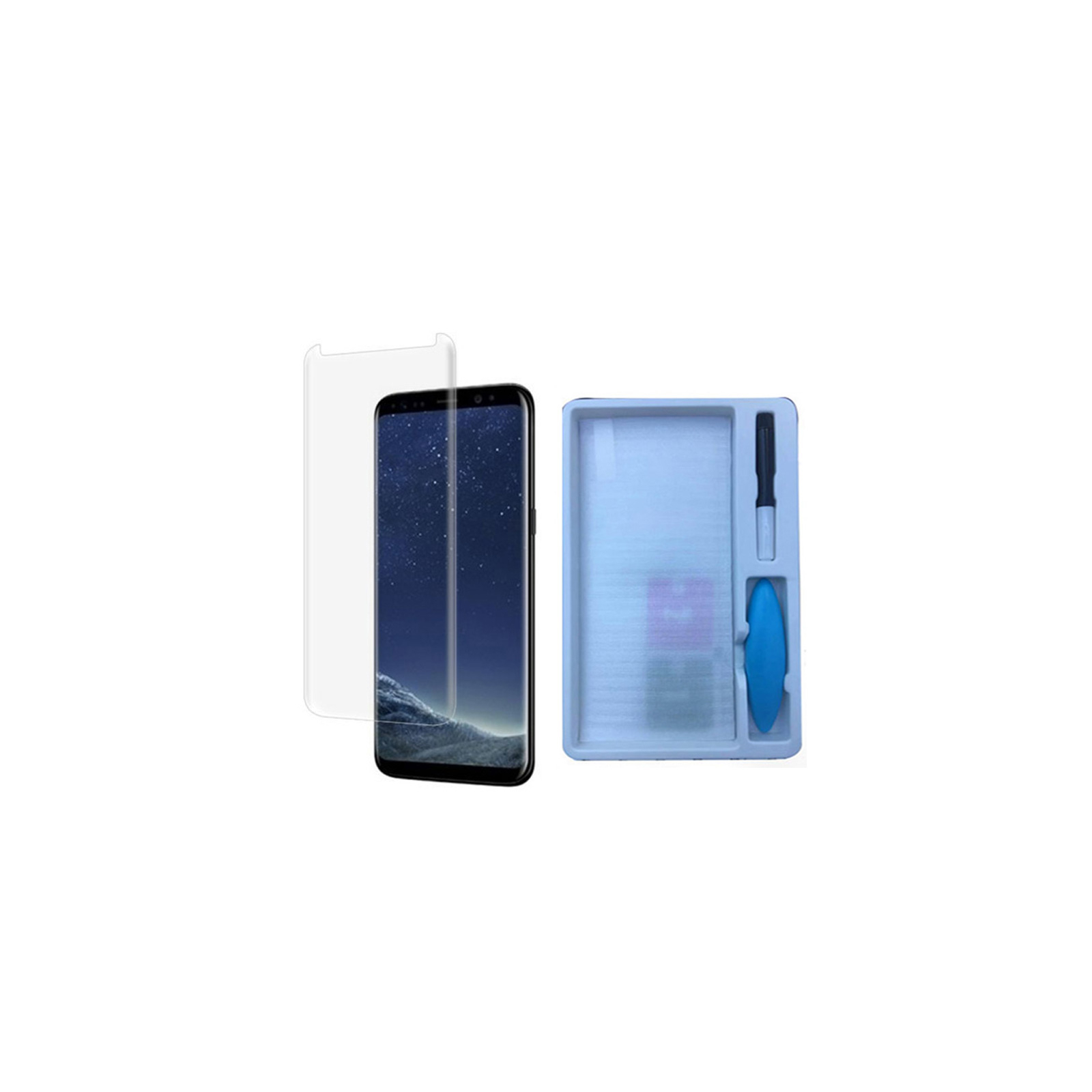 Стекло защитное PowerPlant Samsung Galaxy Note 8 liquid glue + UF-lamp (GL604654) изображение 4