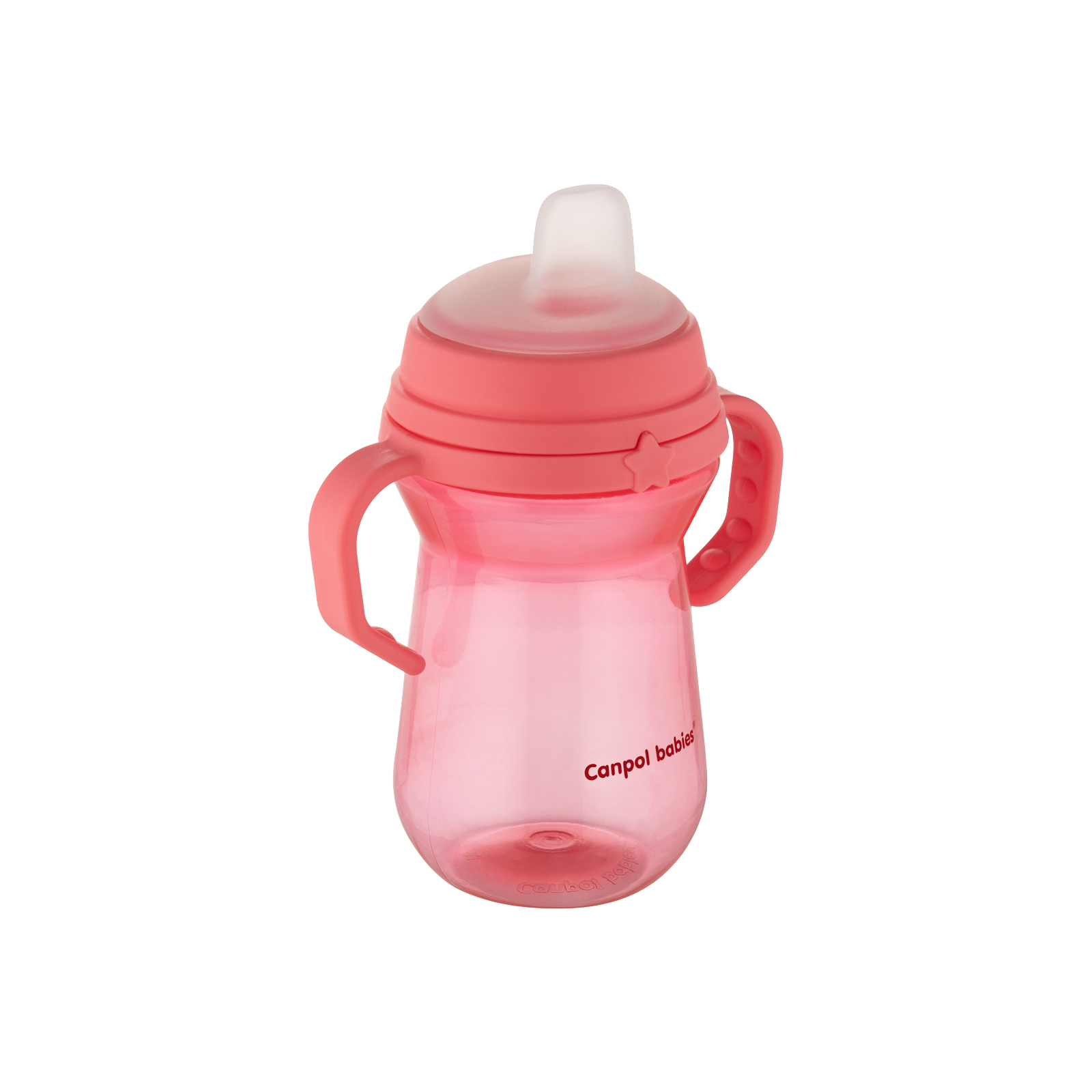 Поильник-непроливайка Canpol babies с силиконовым носиком FirstCup 250 мл Розовая (56/615_pin) изображение 2