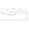 Кухонний ніж Tramontina Plenus Light Grey Chef 152 мм (23426/136) зображення 3