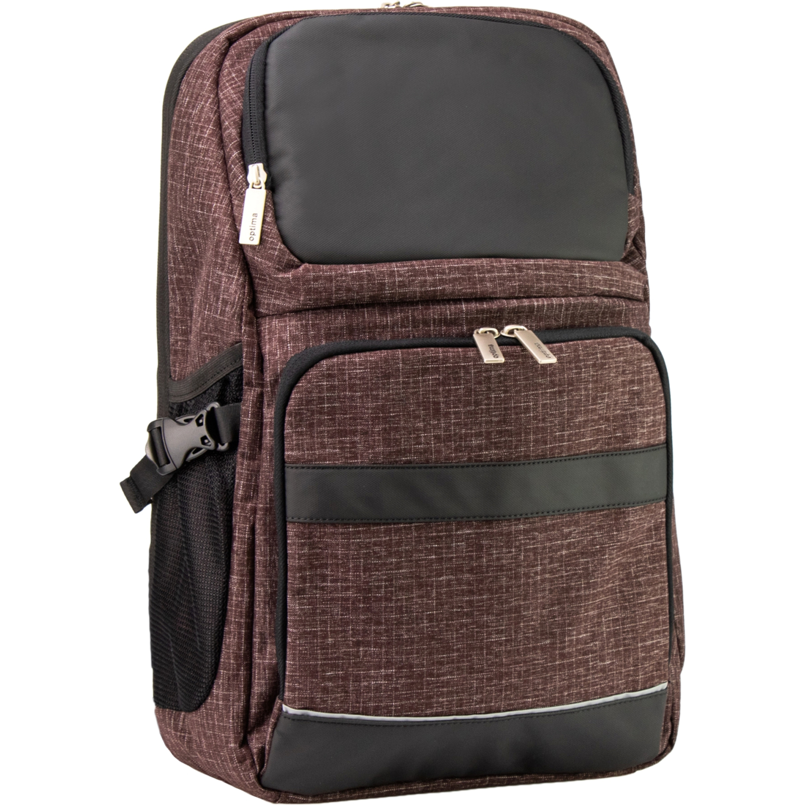 Рюкзак школьный Optima 18.5" Techno мужской 0.7 кг 6-15 л Светло-коричневый (O96915-02)