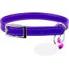 Ошейник для животных WAUDOG Glamour с QR паспортом Д 22-30 см фиолетовый (32489)