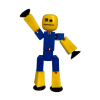 Фігурка Stikbot для анімаційної творчості (синьо-жовтий) (TST616-23UAKDBl) зображення 2
