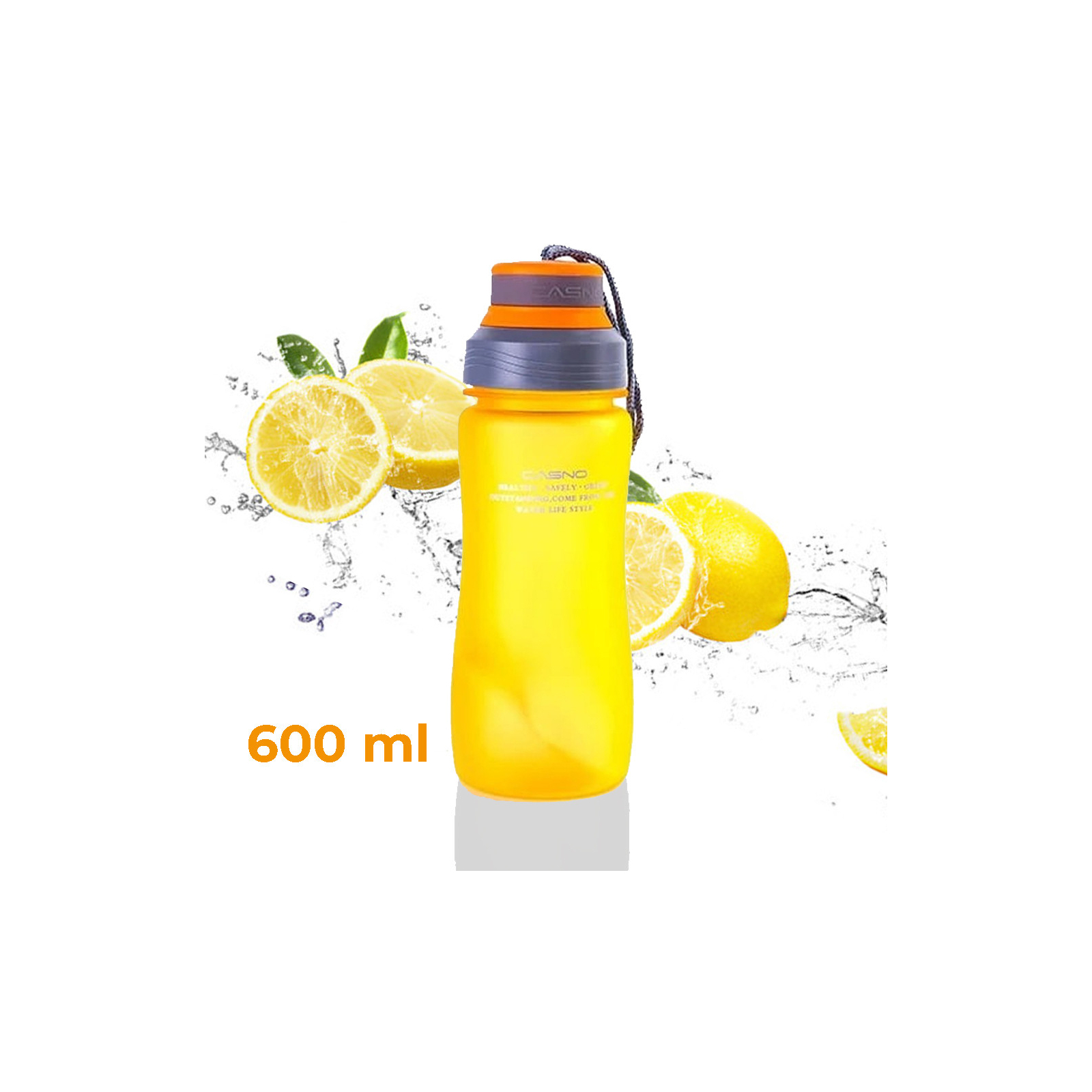 Бутылка для воды Casno 600 мл KXN-1116 Помаранчева (KXN-1116_Orange) изображение 2
