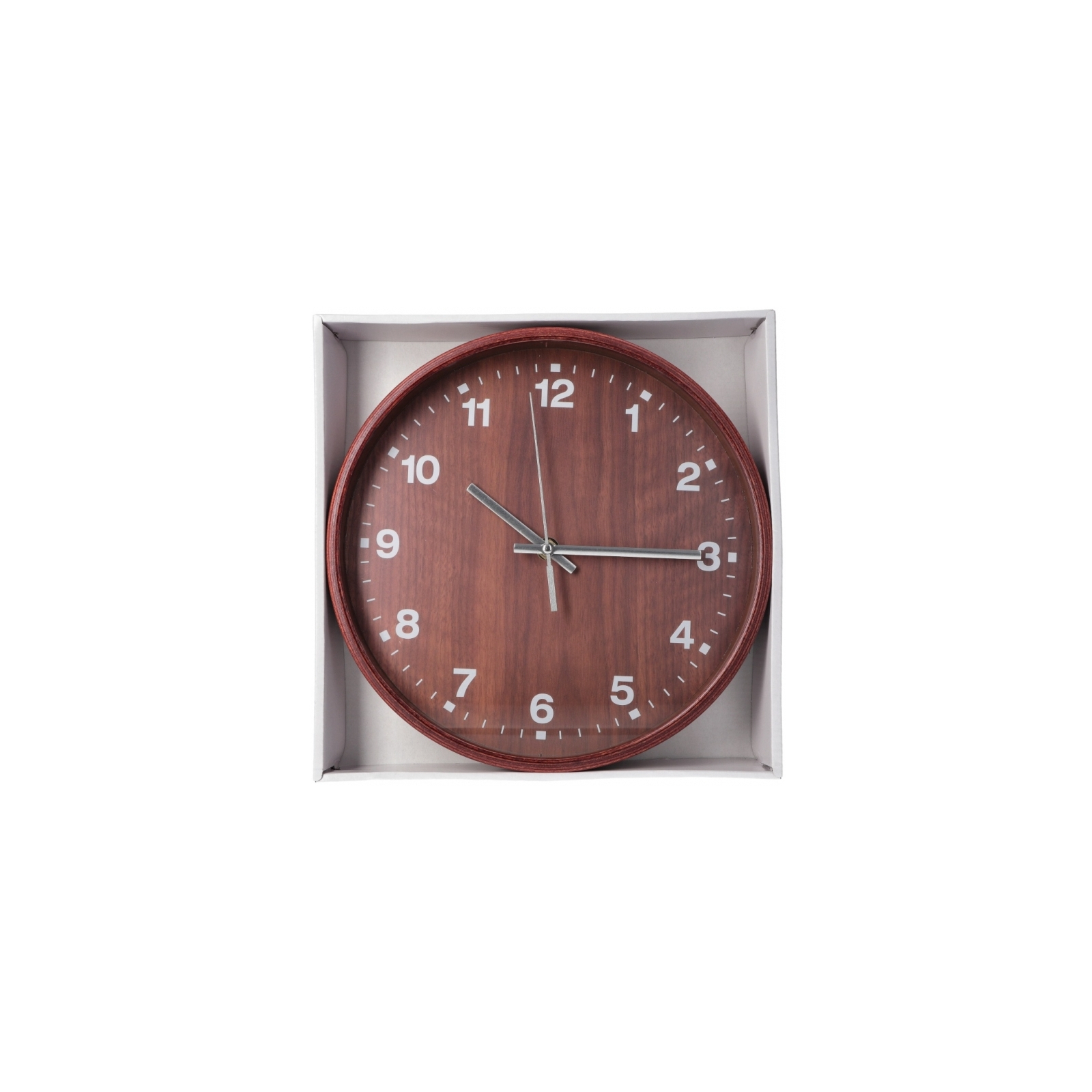 Настенные часы Optima Promo Natural деревянный, темный (O52081-43) изображение 4
