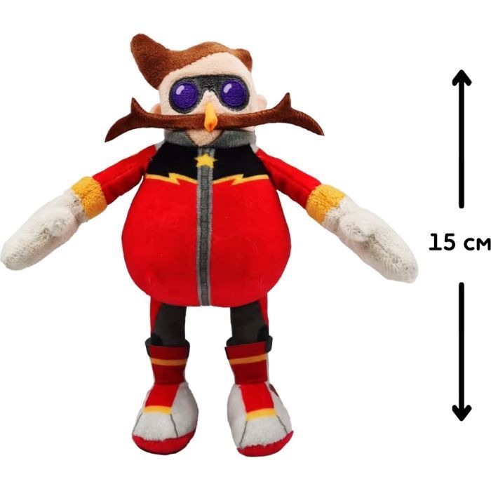 М'яка іграшка Sonic Prime на кліпсі – Доктор Еґман 15 см (SON7004E) зображення 2