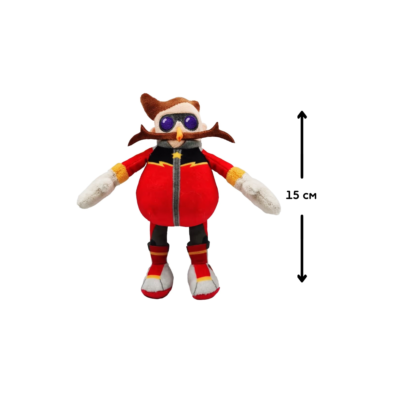 М'яка іграшка Sonic Prime на кліпсі – Доктор Еґман 15 см (SON7004E) зображення 2