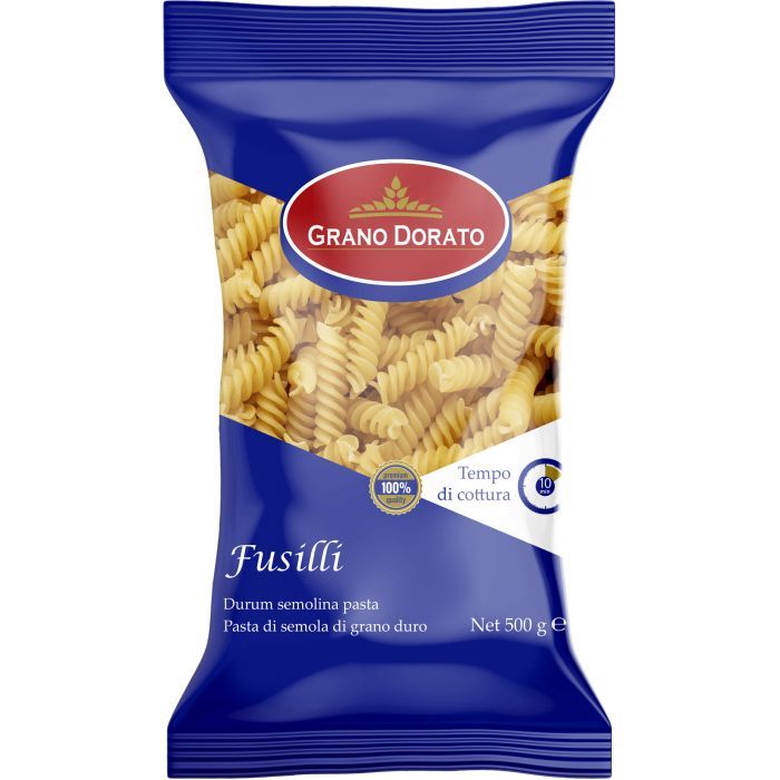 Макароны Grano Dorato Фузиллы 500 г (5201013019927)