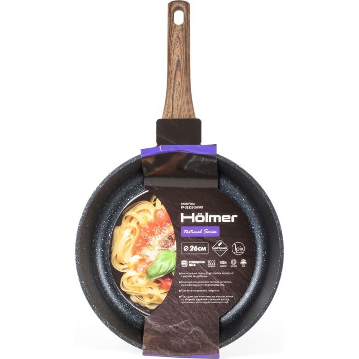 Сковорода Hölmer Natural лита 26 см (FP-33526-SWMB Natural) изображение 6