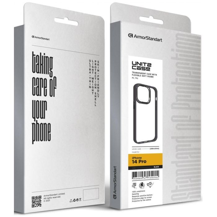 Чехол для мобильного телефона Armorstandart UNIT2 Apple iPhone 14 Pro Black (ARM69944) изображение 5