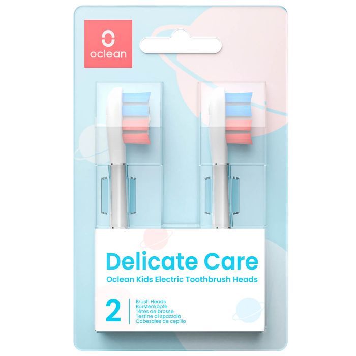 Насадка для зубної щітки Oclean P3K1 Brush Head Kids White 2pcs (6970810552546) зображення 4
