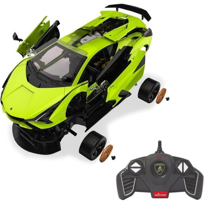 Радиоуправляемая игрушка Rastar Lamborghini Sian конструктор 1:18 (97400) изображение 6