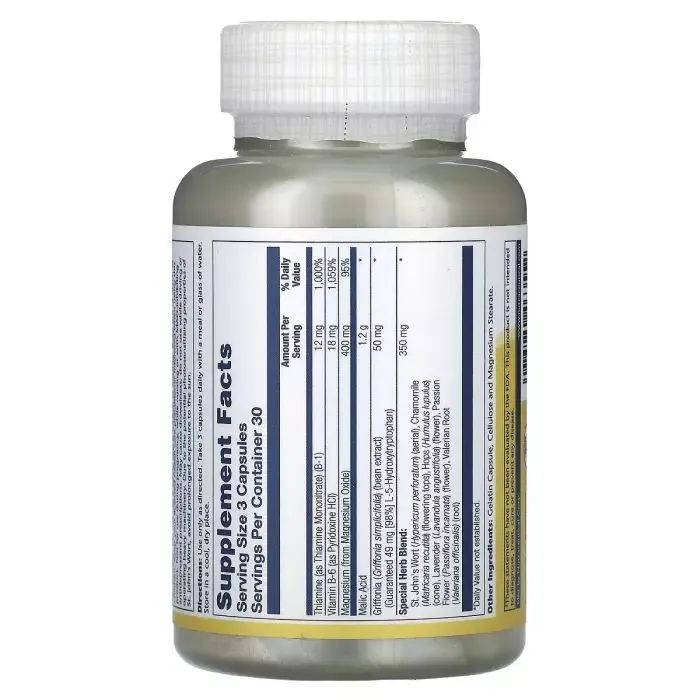 Витаминно-минеральный комплекс Solaray Яблочная кислота и магний, Malic Acid Magnesium, 90 капсул (SOR-46355) изображение 2