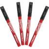 Набор маркеров Milwaukee Fine Tip INKZALL черный, 4шт (48223164) изображение 2