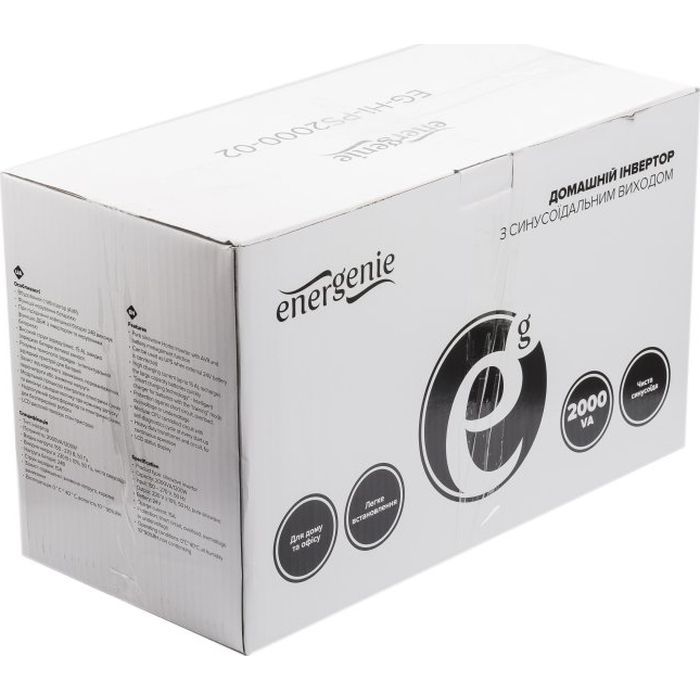 Пристрій безперебійного живлення EnerGenie EG-HI-PS2000-02, 2000VA (EG-HI-PS2000-02) зображення 5