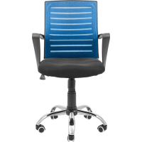 Офісне крісло Richman Флеш Ю Хром М-1 (Tilt) Сітка чорна + сіра (ADD0003095) зображення 2