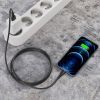 Дата кабель USB 2.0 AM to Lightning 1.0m BX51 Triumph 2.4A Black BOROFONE (BX51LB) изображение 4