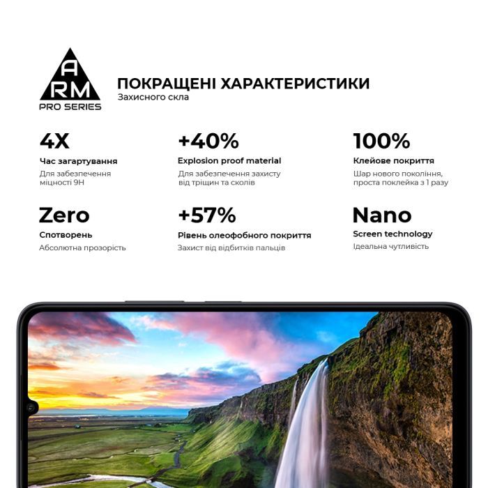 Стекло защитное Armorstandart Pro Xiaomi Redmi 13C / Poco C65 Black (ARM73151) изображение 5