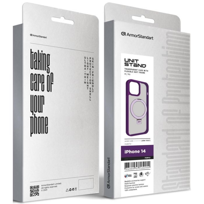 Чехол для мобильного телефона Armorstandart Unit Stand Apple iPhone 14 Dark Blue (ARM70558) изображение 2