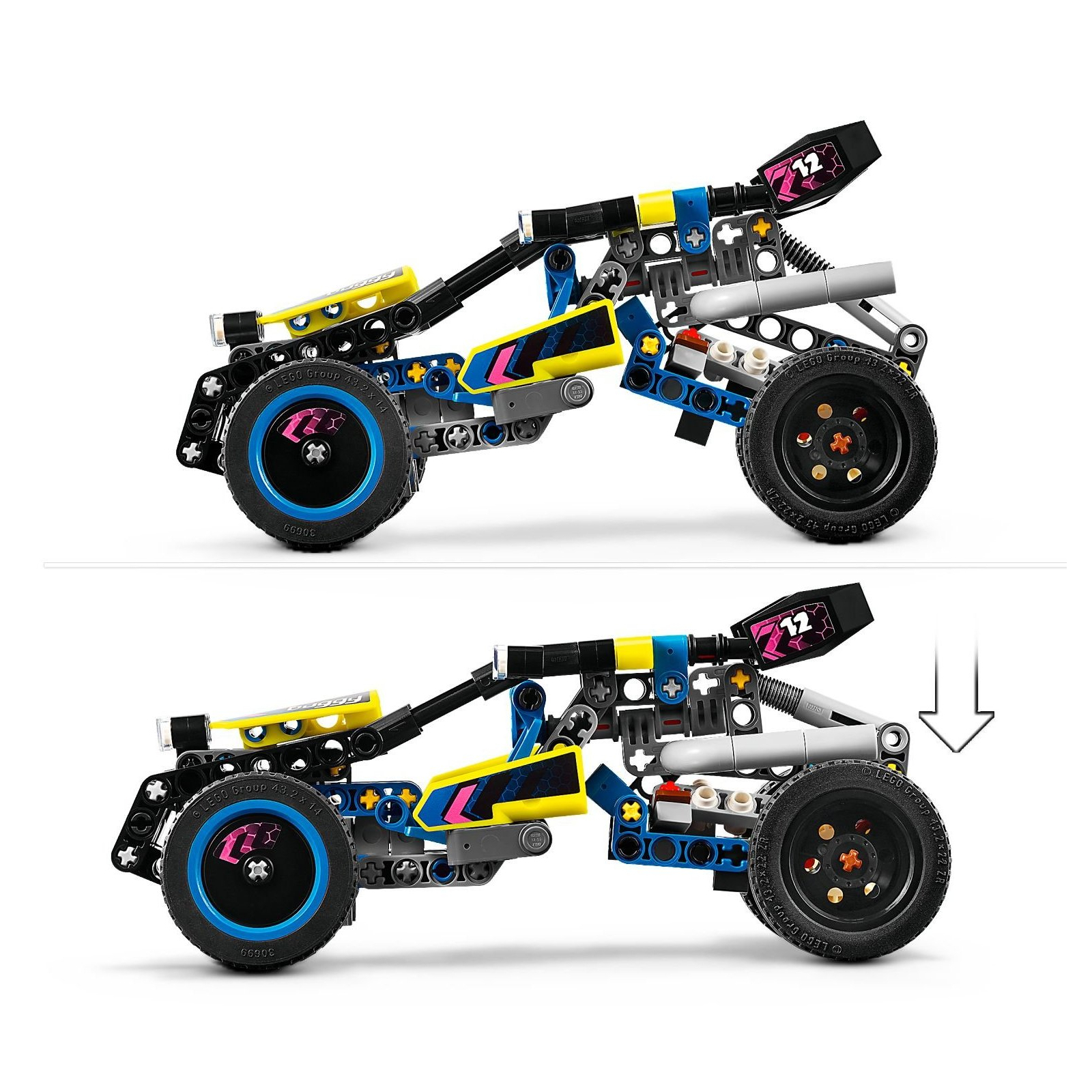 Конструктор LEGO Technic Внедорожник багги для гонок 219 деталей (42164) изображение 6