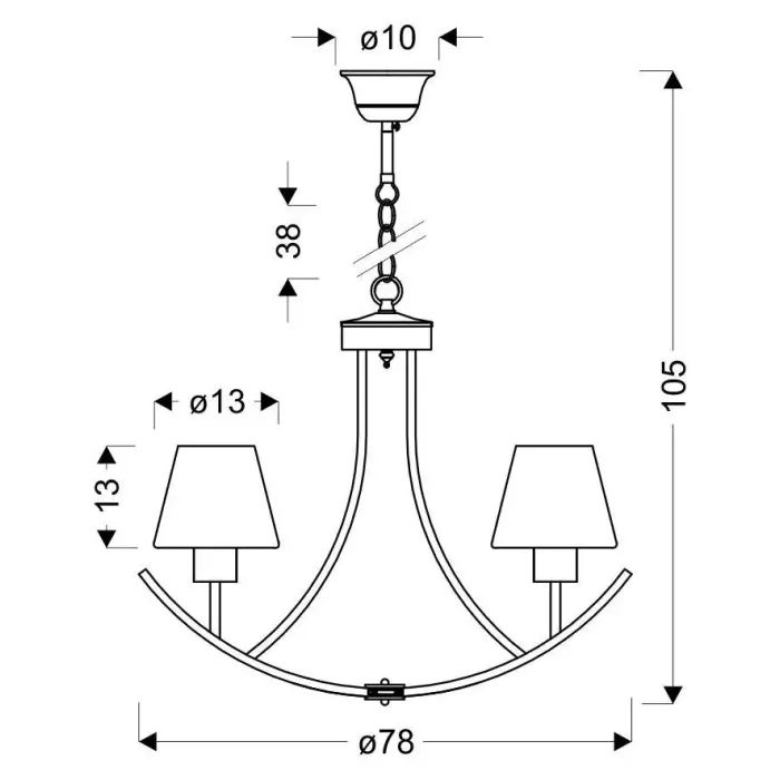 Люстра Candellux LONDON (36-38845) изображение 2