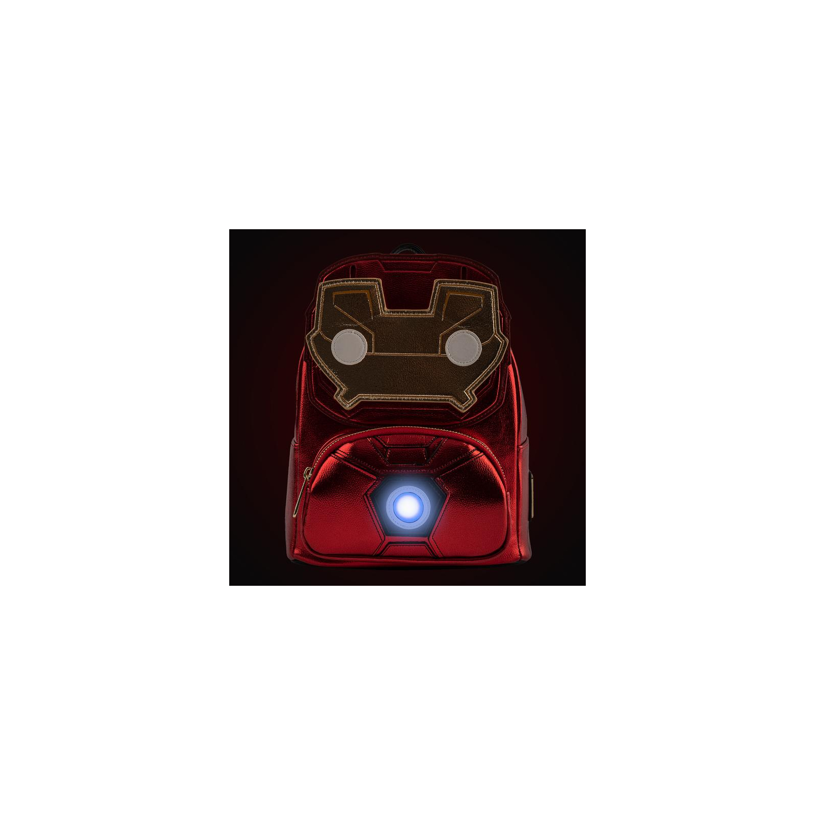 Рюкзак школьный Loungefly POP Marvel - Iron Man Light-Up Mini Backpack (MVBK0161) изображение 2