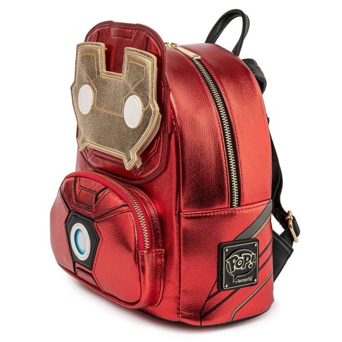 Рюкзак школьный Loungefly POP Marvel - Iron Man Light-Up Mini Backpack (MVBK0161) изображение 5
